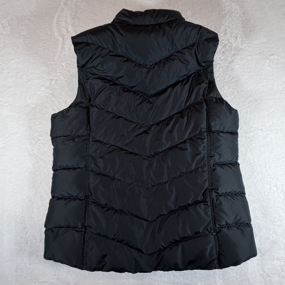 Lands‎ End Vest Women's Sz L Black Puffer Down Slash Pockets Gorpcore - Picture 4 of 9